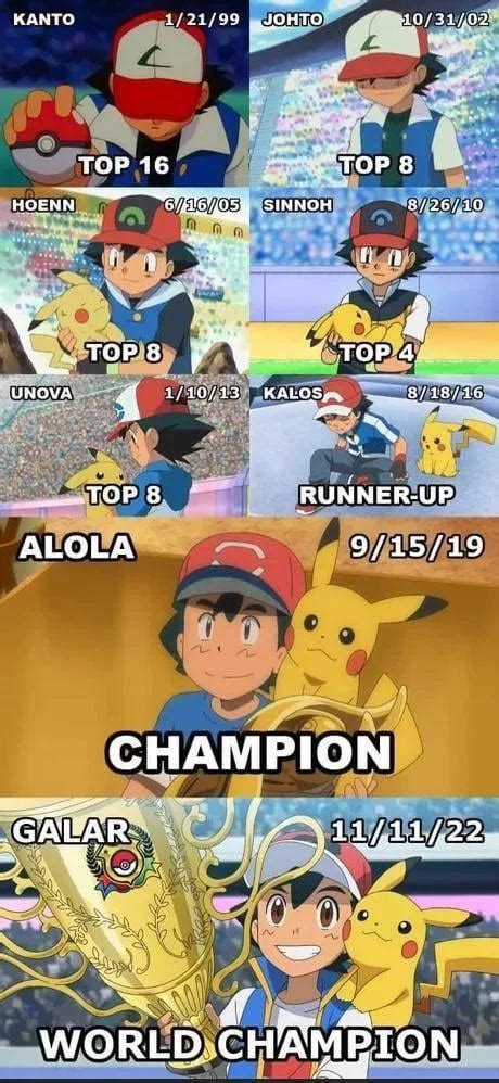 ash all league results|Ash Ketchum .
